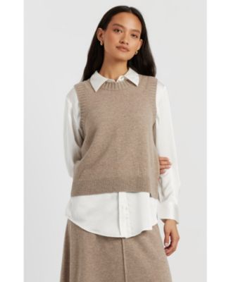 Women's Chinti and Parker Wool Cashmere Tank
