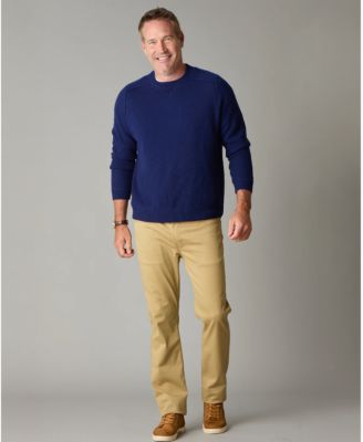Men's Itch-Free Merino Wool Crewneck Sweater with Lining