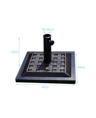 17.5 Inch Heavy Duty Square Umbrella Base Stand of 30 lbs for Outdoor