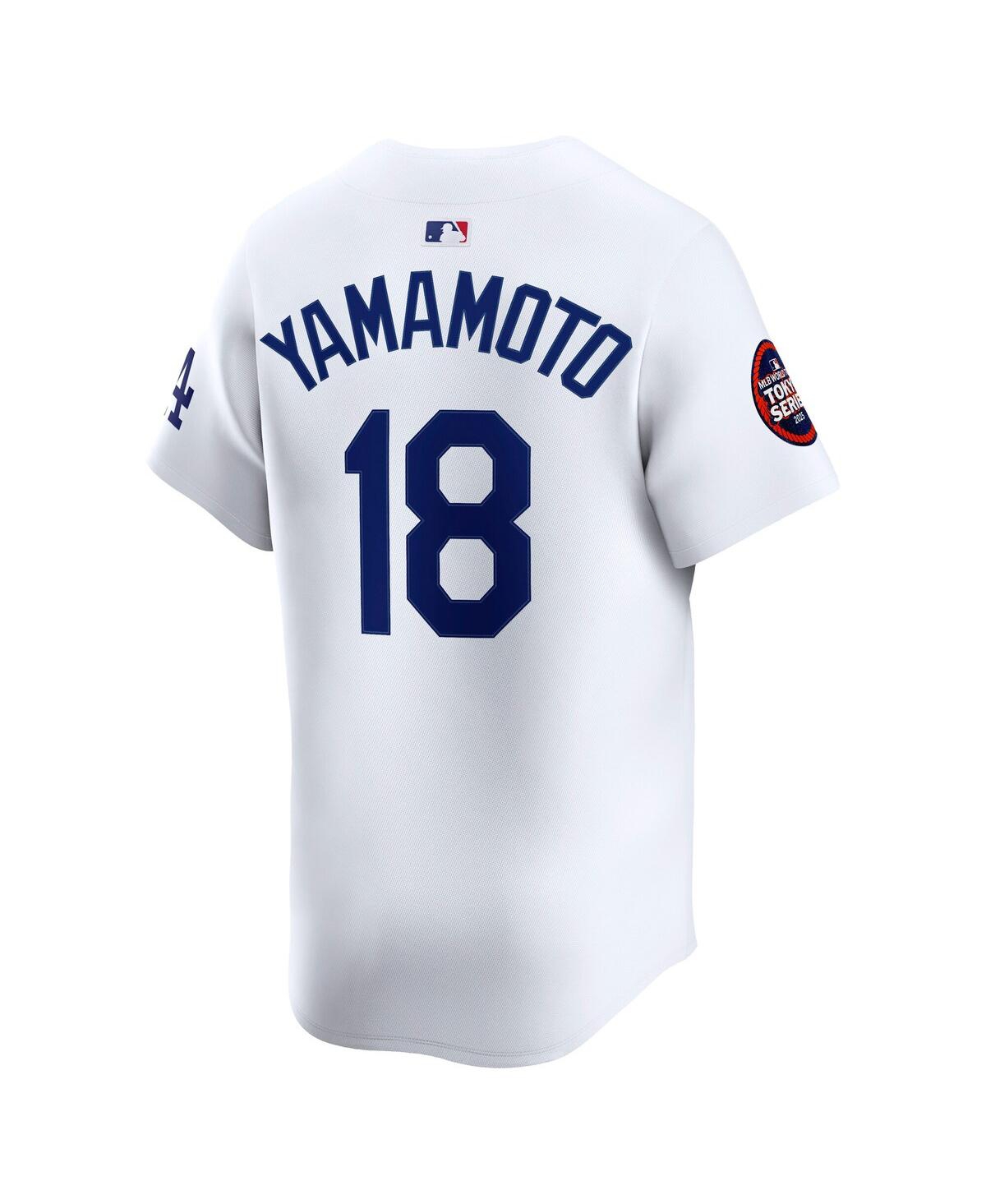 Nike Men's Yoshinobu Yamamoto White Los Angeles Dodgers 2025 Mlb World Tour: Tokyo Series Home Limited Player Jersey