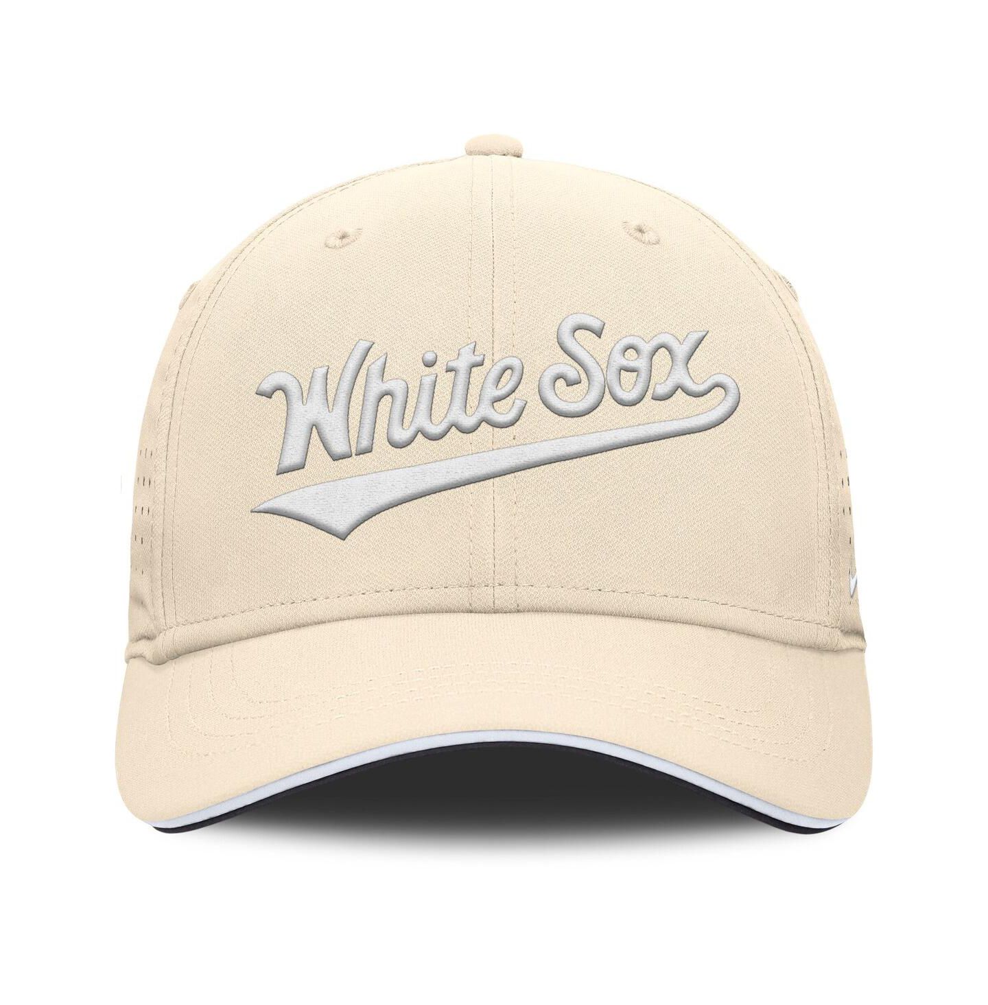 Мужская кепка Nike Cream Chicago White Sox Rise Performance Flex Hat — фото 4