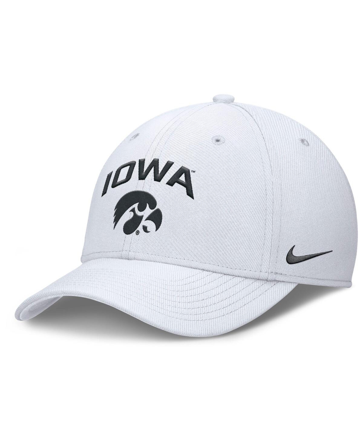 Nike Men's White Iowa Hawkeyes 2025 On-field Rise Performance Flex Hat