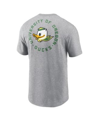 Men's Heather Gray Oregon Ducks Campus 2-Hit T-Shirt