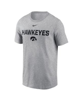 Men's Heather Gray Iowa Hawkeyes Campus 2-Hit T-Shirt