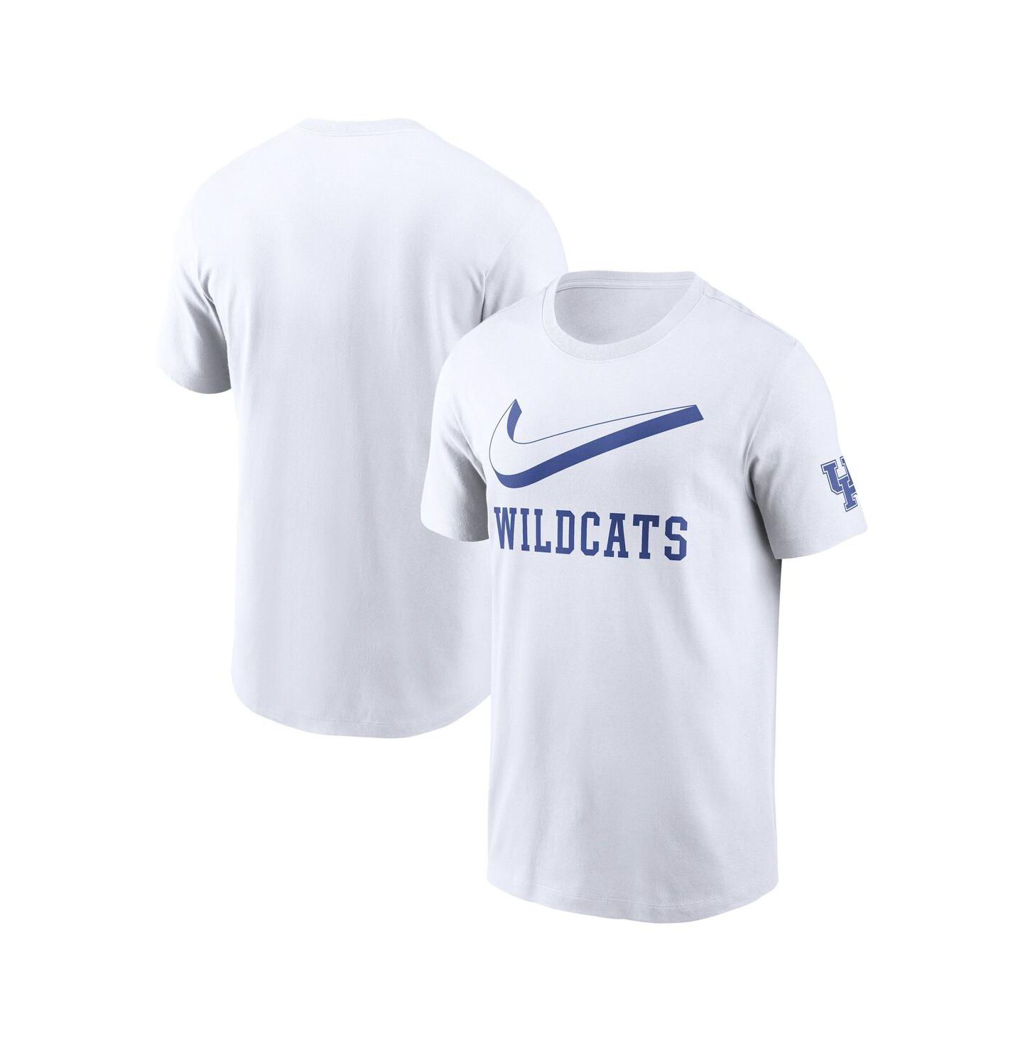 Мужская футболка Nike White Kentucky Wildcats Primetime 2-Hit Swoosh — фото 1