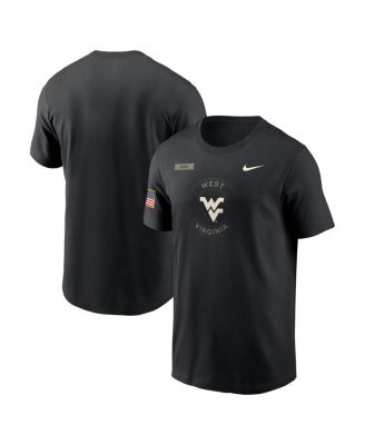 Nike - Men's Black West Virginia Mountaineers 2025 Military Appreciation Performance T-Shirt