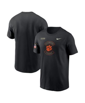 Nike - Men's Black Clemson Tigers 2025 Military Appreciation Performance T-Shirt