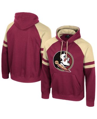 Colosseum - Men's Garnet Florida State Seminoles Todd Raglan Pullover Hoodie