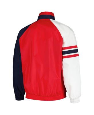 Men's Red/Navy St. Louis Cardinals Elite Raglan Half-Zip Jacket