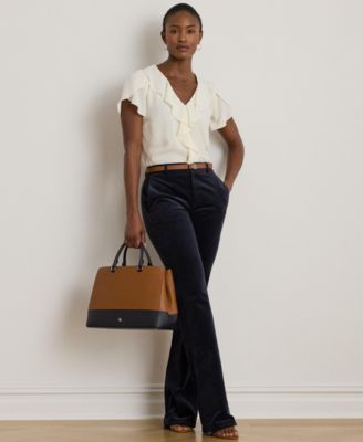 Women's Ruffle-Trim Georgette Blouse