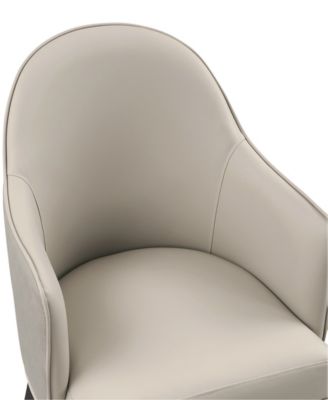 Hillman Leatherette Upholstered Dining Armchair