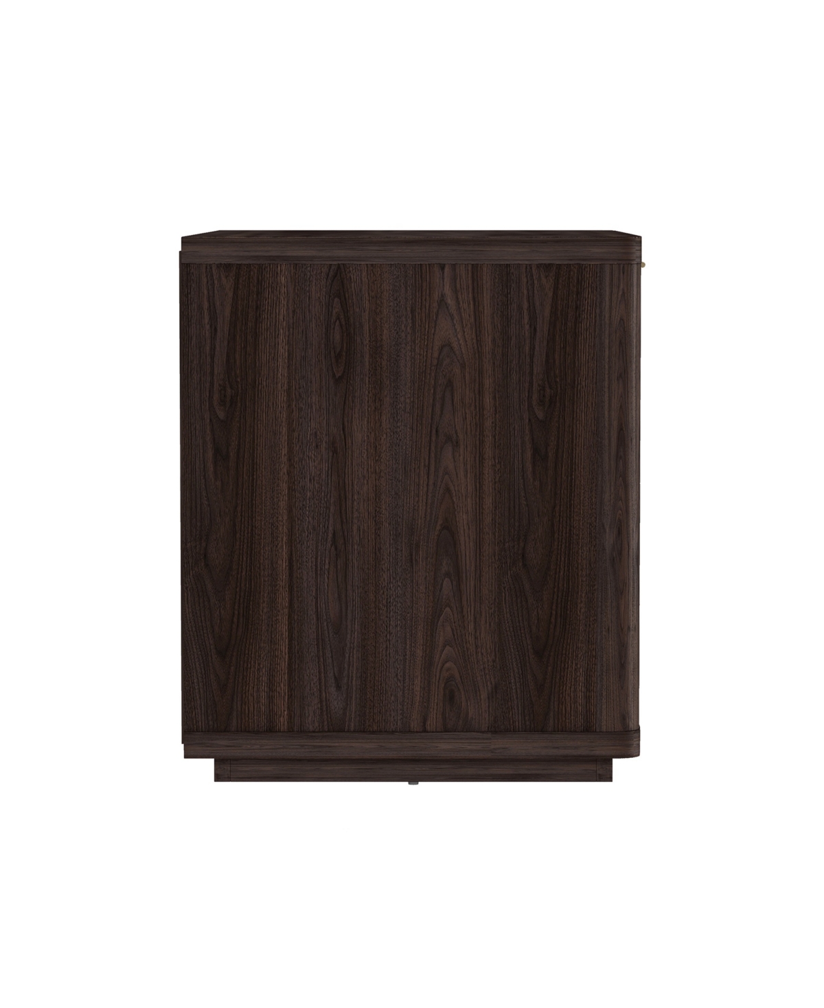 Manhattan Comfort 32" Evelyn Wood 1-drawer Nightstand In Brown