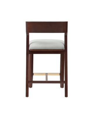 Patricia 36.2" Velvet Upholstered Counter Stool