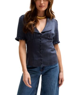 Women's Rachel Vintage Inspired Short Sleeve Shirt