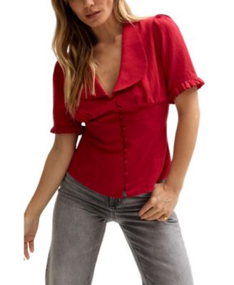 Women's Rachel Vintage Inspired Short Sleeve Shirt