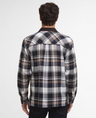 Men's Grasmoor Relaxed Fit Long Sleeve Check Button-Front Shirt
