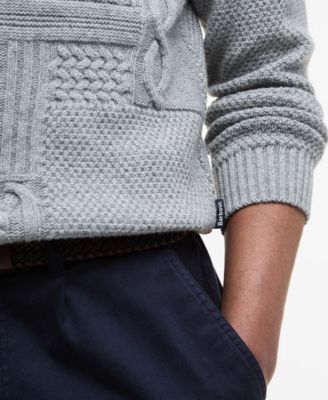 Men's Casey Textured Cable Knit Crewneck Sweater