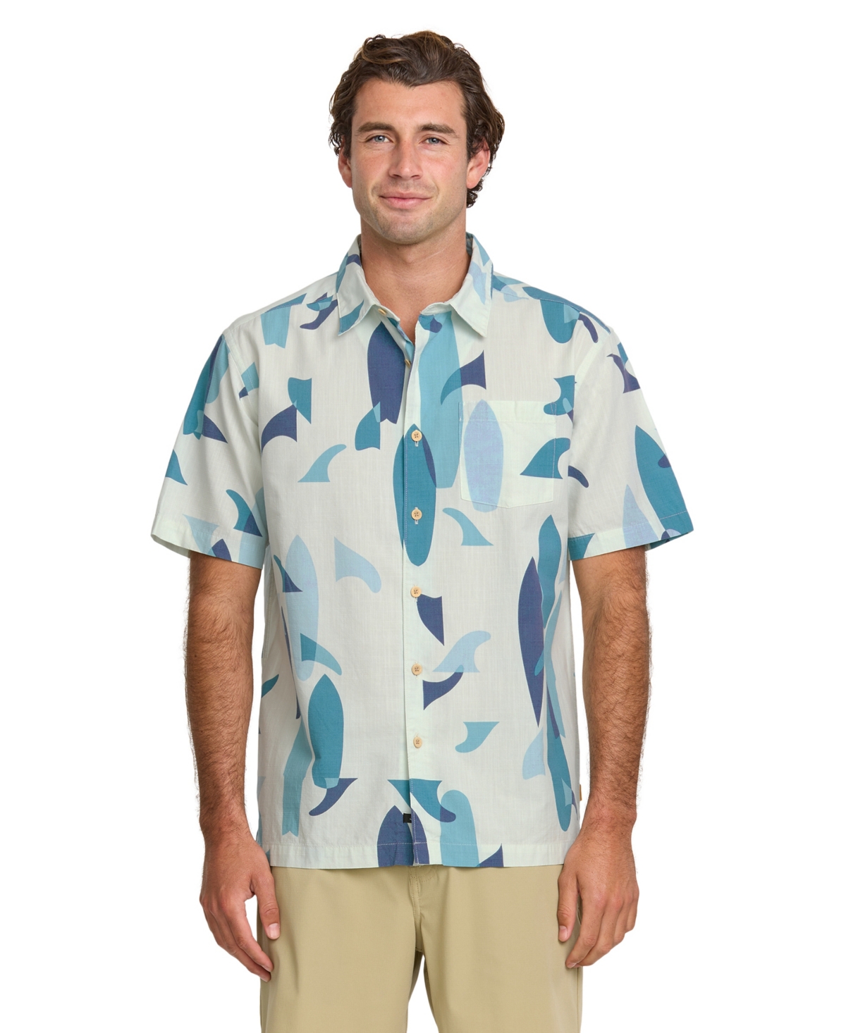 Men's Boardo Woven Shirt - Sea blue
