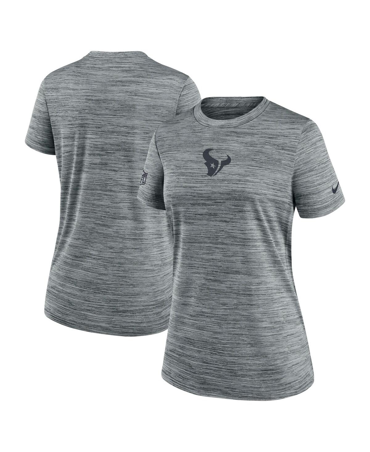 Nike Women's Gray Houston Texans Sideline Velocity Performance T-shirt