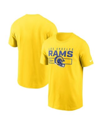 Nike - Men's Gold Los Angeles Rams Primetime Helmet Essential T-Shirt