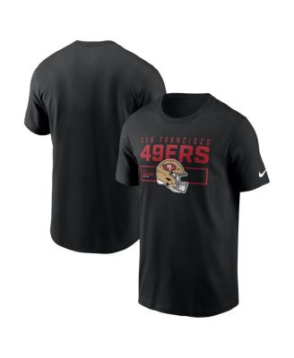 Nike - Men's Black San Francisco 49ers Primetime Helmet Essential T-Shirt