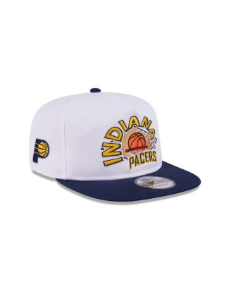 New Era - Men's White/Navy Indiana Pacers Hardwood Two-Tone Golfer Adjustable Hat