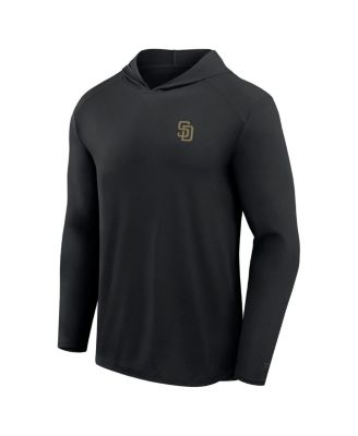 Men's Black San Diego Padres Front Office Power Mono Long Sleeve Hoodie T-Shirt