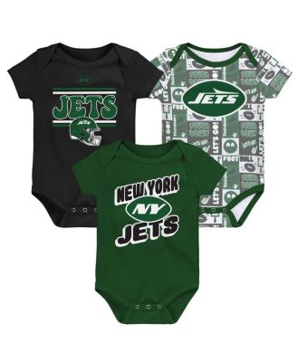 Outerstuff - Baby Boys and Girls 3-Piece New York Jets Play Day Bodysuit Set