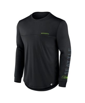 Men's Black Seattle Seahawks Blackout Long Sleeve T-Shirt