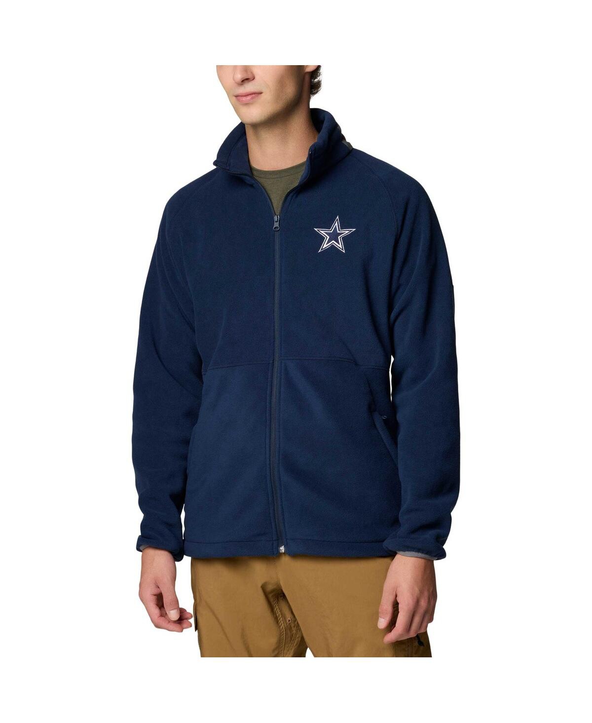 Men's Navy Dallas Cowboys Big Tall Flanker Iv Fleece Full-Zip Jacket - Navy