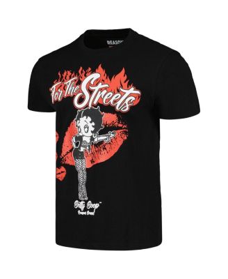Men's and Women's Black Betty Boop for the Streets T-Shirt