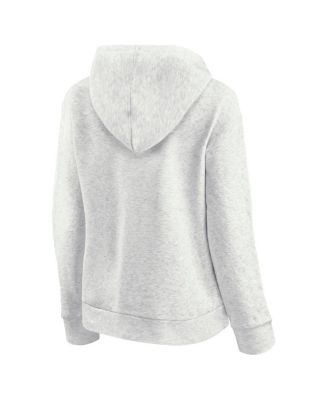 Women's Oatmeal Pittsburgh Penguins True Classics Quilted Pullover Hoodie