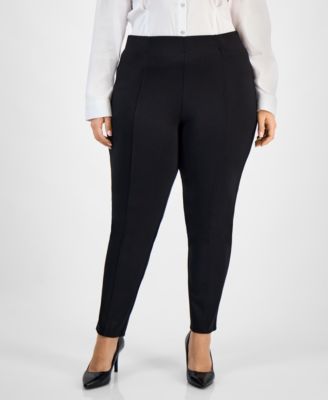 Trendy Plus Size High Rise Ponte Leggings, Macy's Exclusive
