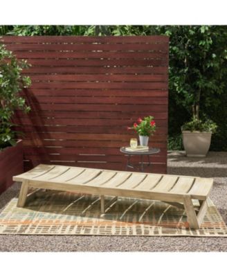 Streamdale Acacia Wood Chaise Lounge With Adjustable Seating