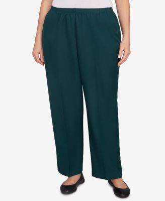 Plus Size Classic Poly Accord Short Length Pants