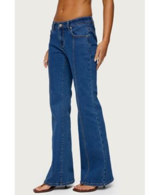 Women's Starrie Panel Stitch Low Rise Jeans