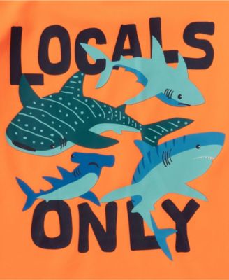 Toddler Girls Chlorine Resistant Short Sleeve Rashguard Swim Set