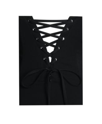 Women's Dahliana Polka Dot Bubble Hem Corset Mini Dress