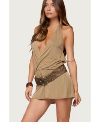 lilac long sleeve mini dress Thats So Fetch | Silvana Long Sleeve Wrap Mini Dress | Lilac