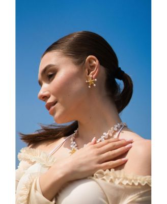 Classicharms Lila Starfish Stud Earrings