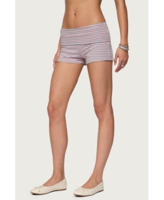 Women's Kodi Striped Fold Over Shorts
