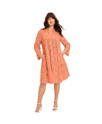 Women's June + Vie Eyelet Shirtdress