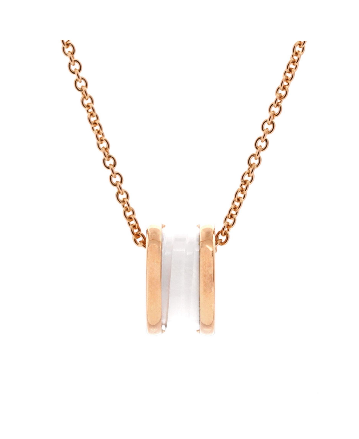 B.Zero1 Pendant Necklace - 18k rose gold