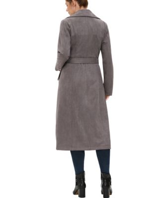 Women's Natalia Faux Suede Trench Coat