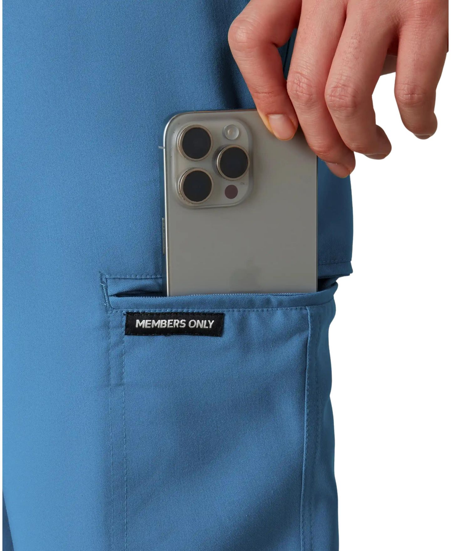 Мужские брюки Members Only Hampton Open Bottom Scrub Pants for Men, цвет: Синий — фото 2
