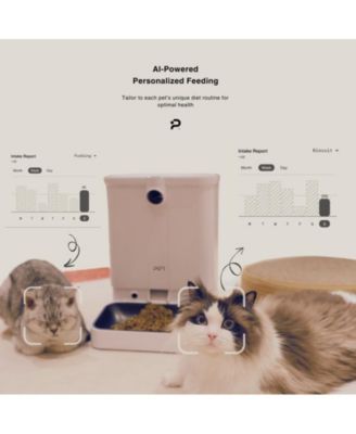 All-in-One Smart Pet Feeder - Dog Feeder & Cat Feeder - Multi Pet Feeder - Dual Hopper - Customizable Feeding Meal Tracking via App - 5g&2.4g Wi-Fi