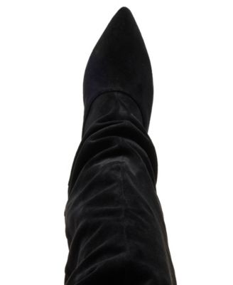 Stassi Wide-Calf Over-the-Knee Stiletto Dress Boots