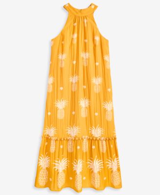Women's Pineapple-Print Maxi Dress, Macy's Exclusive - | Alix Friedberg Capsule Collection