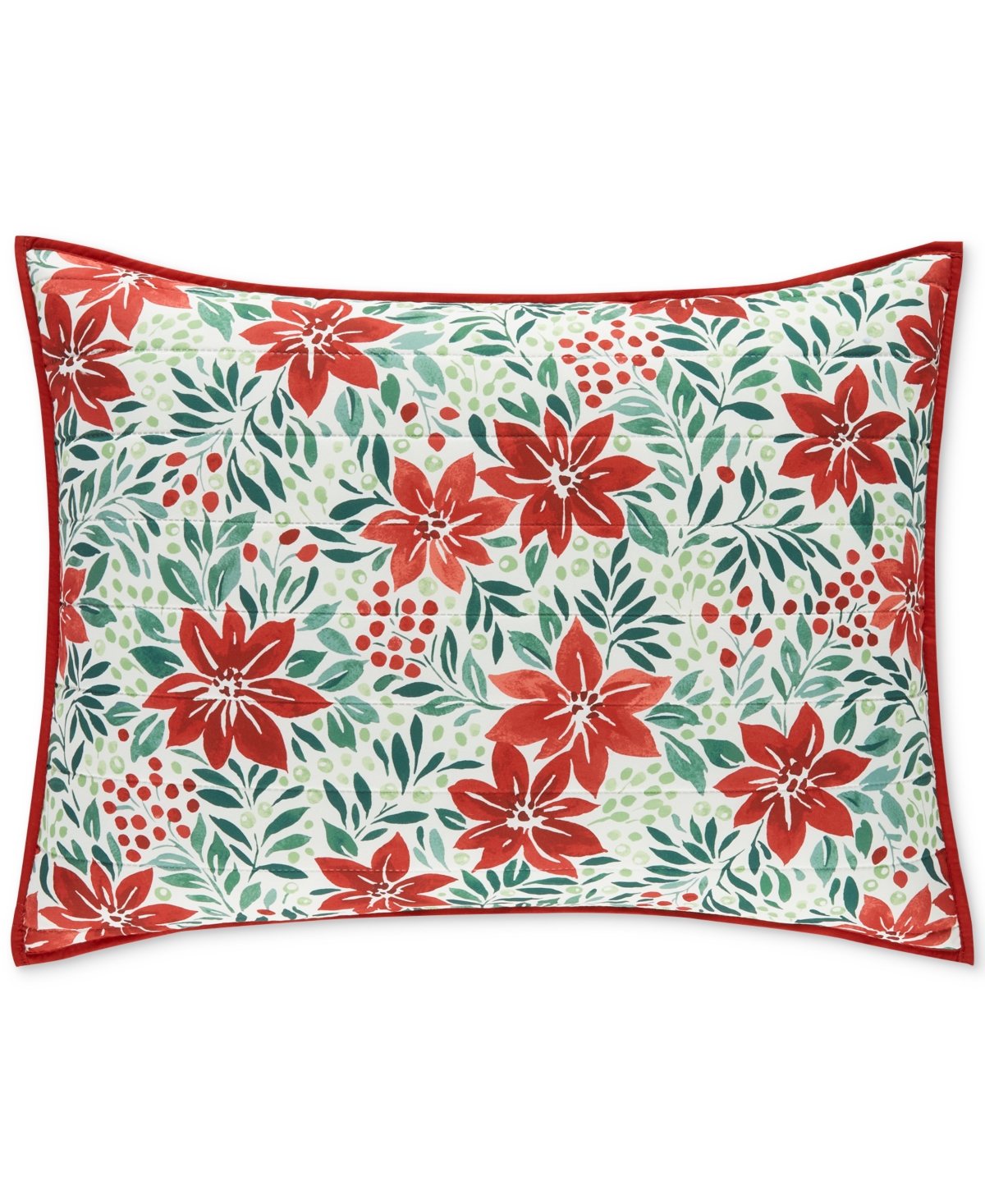 Holiday Lane Poinsettia Quilt Set, Full/Queen, Exclusively for Macy's