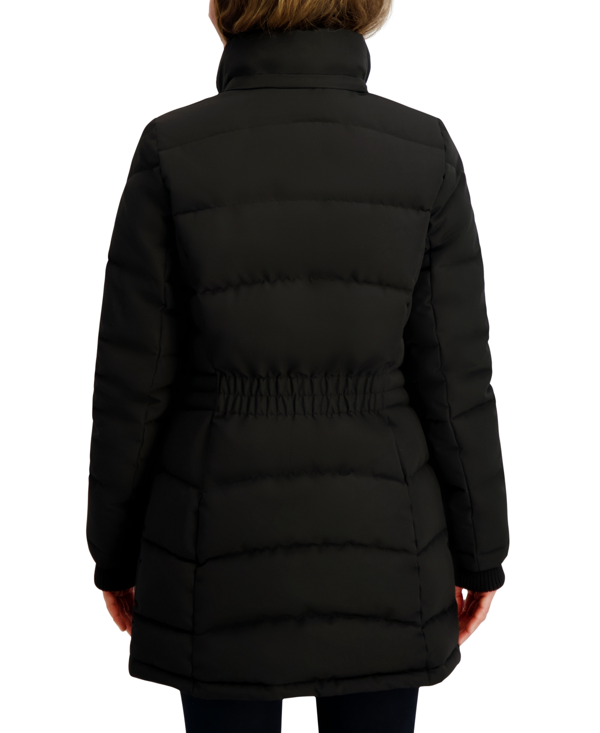 Nautica Women's Hooded Puffer Coat In Black